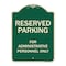 Signmission Designer Series-Reserved Parking For Administrative Personnel Only, 24" x 18", G-1824-9764 A-DES-G-1824-9764 - alternate 1